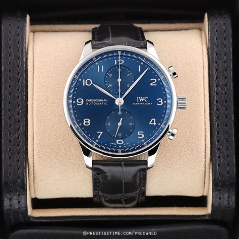 iwc portugieser pre owned|pre owned iwc portuguese chronograph.